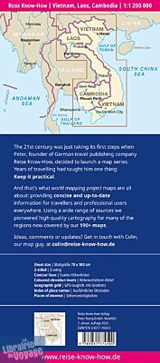 Reise Know-How Maps - Carte - Vietnam, Laos, Cambodge
