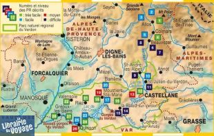 Topo-guide FFRandonnée - Réf.P042 - Le Verdon à pied (Sources, gorges, lacs et plateaux)