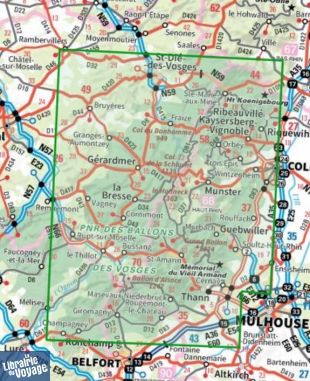 I.G.N - Collection Carte Top 75 - n°28 - Vosges du sud - Ballon d'Alsace - Le Hohneck