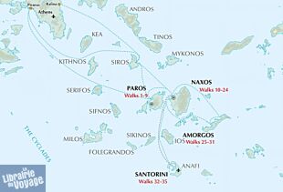 Cicerone - Guide de randonnées (en anglais) - Walking on the Greek Islands - The Cyclades (Naxos and the 50km Naxos Strada, Paros, Amorgos, Santorini)